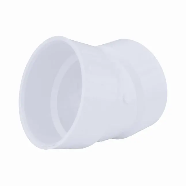 3-In X 3-In X 22-1/2 Degree Pvc Dwv Hub Elbow For Sanitary Drain, Waste, And Vent Applications 1