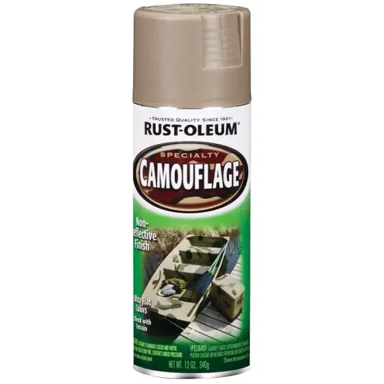 Rust-Oleum 2791770 Camouflage Spray Paint Ultra Flat Khaki 12 Ounce 1