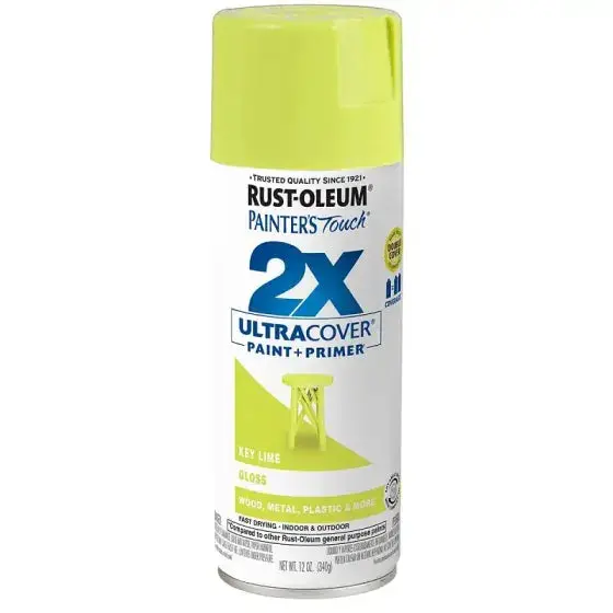 Rust-Oleum 334036 Painters Touch 2X Ultra Cover Lime Gloss Spray Paint 1
