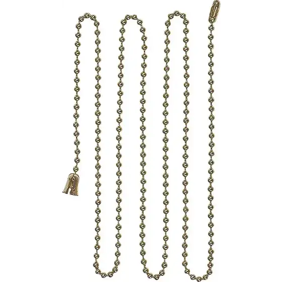 Eaton Wiring Devices Bp331bb Ball Lamp Chain 3 Foot With End Bell And Connector Brass Finish 1