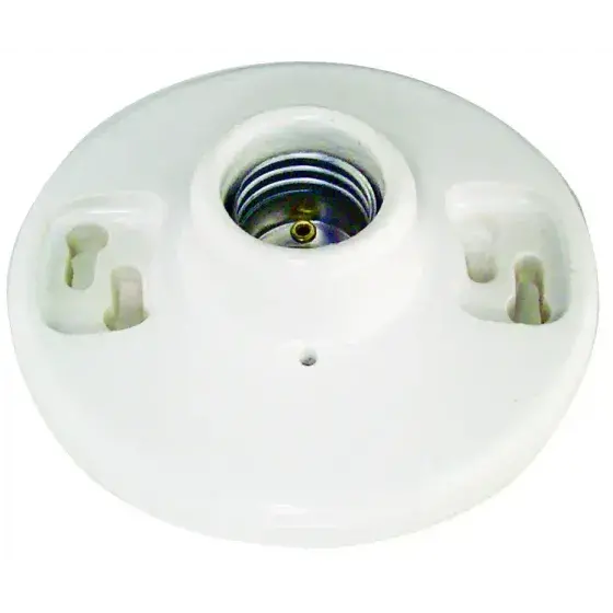 Eaton Wiring Devices 604-Sp Ceiling Receptacle Lampholder 660 Watt Medium Base White Porcelain 1