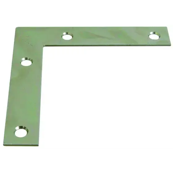 National Hardware N266-569 Flat Corner Iron Brace 4 By 3/4 By 0.07 Inch Zinc Plated Steel Bulk 1