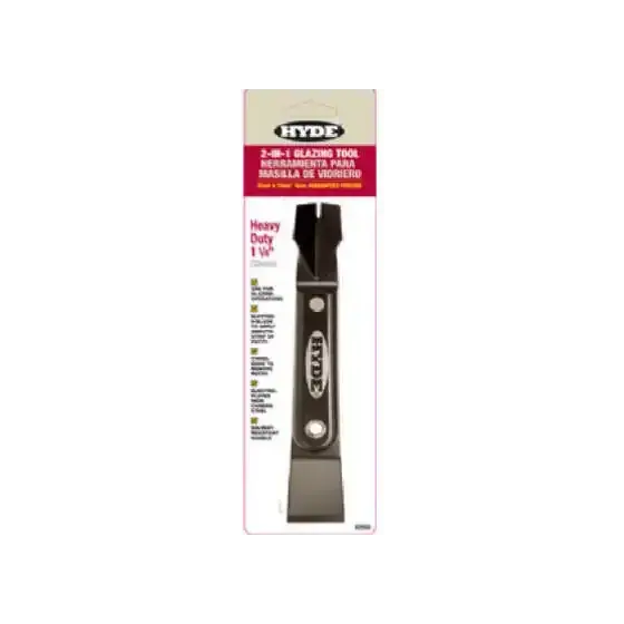 Hyde 02950 Black & Silver 2 In 1 Glazing Tool 1-1/4 Inch 1