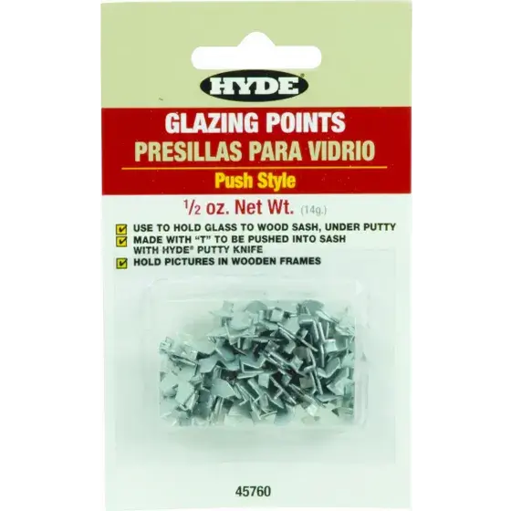 Hyde 45760 Glazier Points Push In T Style 1