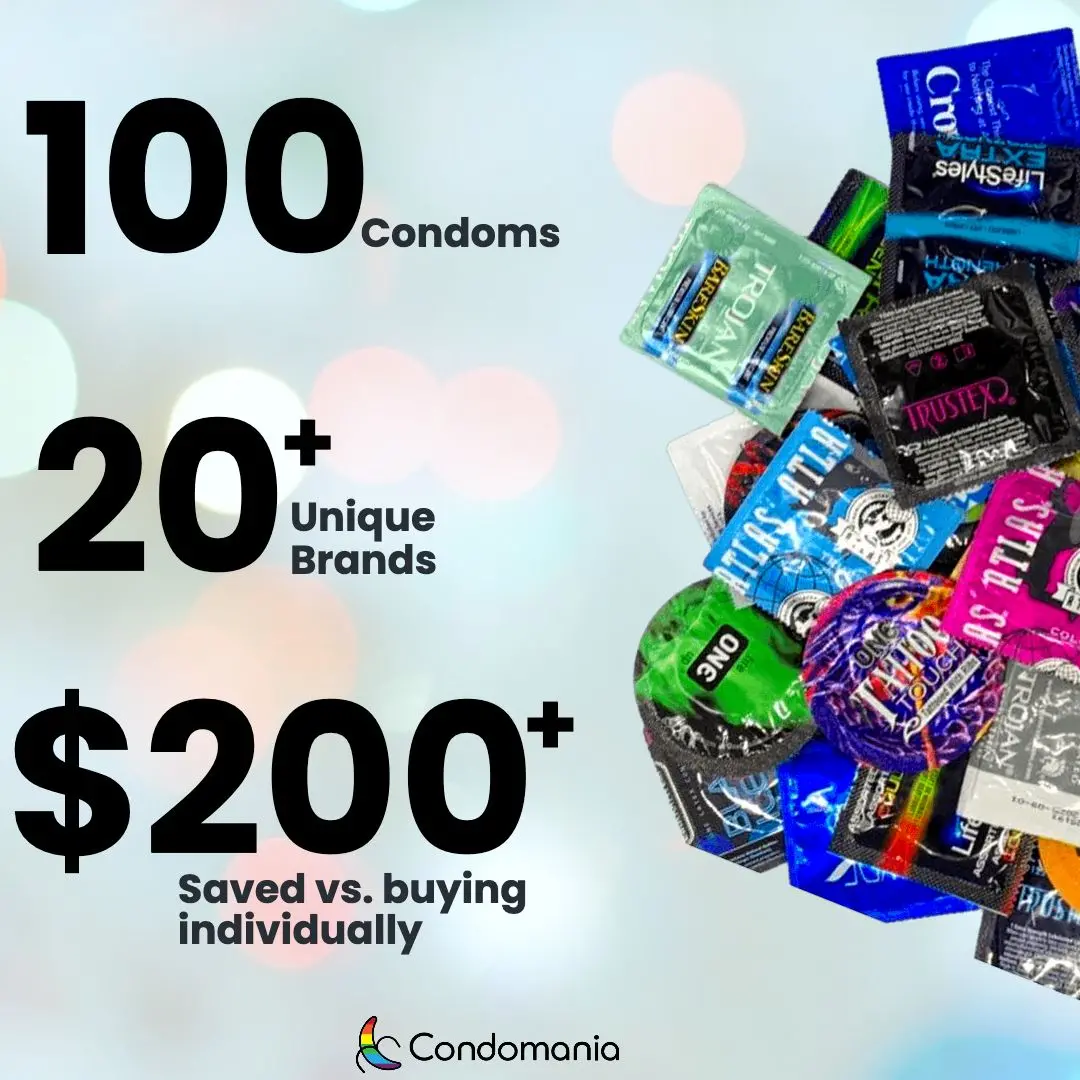 100 Condom Sampler Pack 1