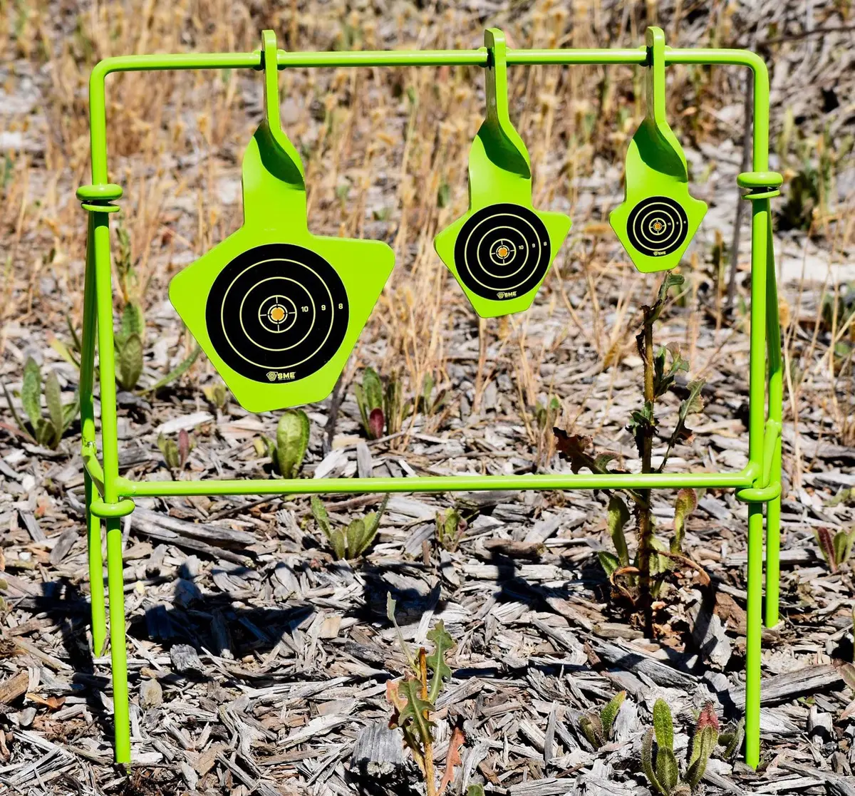 Sme Smest22fld Spinning Target, Handgun Steel Black/Green 1
