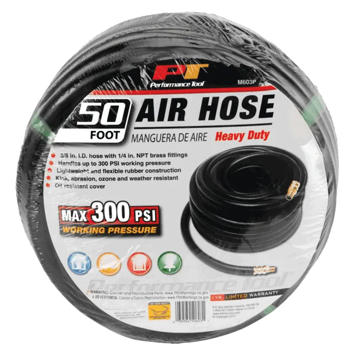 Tool Air Hose 3/8"X50'-M603p : 3/8"X50' 1