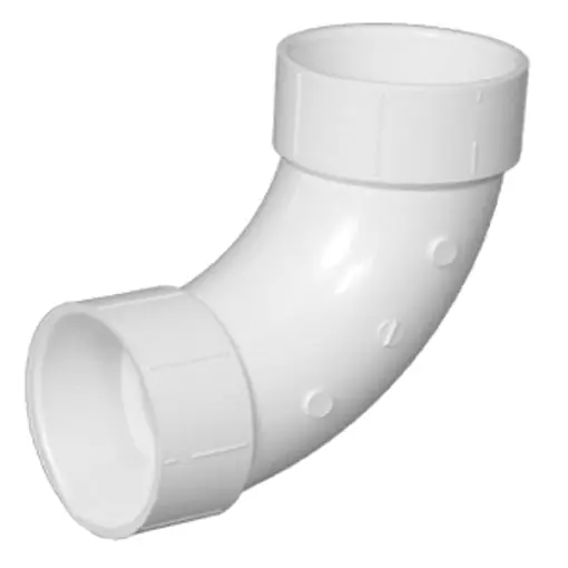 Pipe 4-In Pvc Dwv Long Sweep 1/4 Bend 1