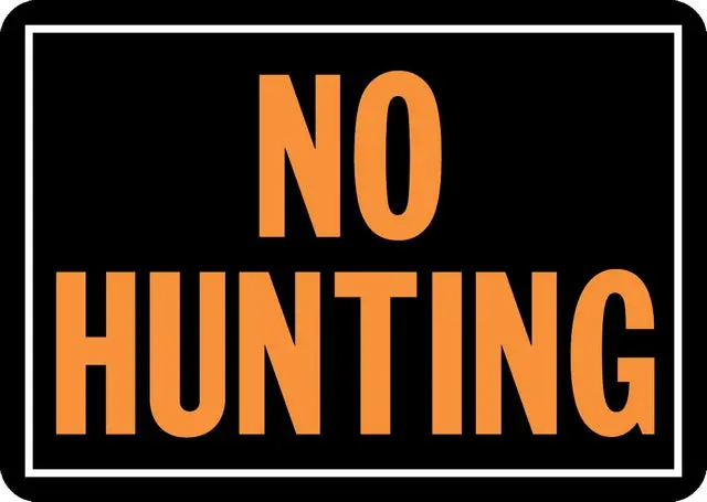 Hy Ko 806 Hy Glo 10 Inch By 14 Inch Aluminum No Hunting Sign 1