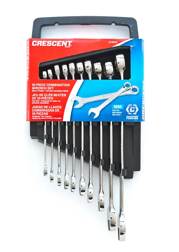 Crescent 10 Piece 12 Point Metric Combination Wrench Set - Ccws3-05 1