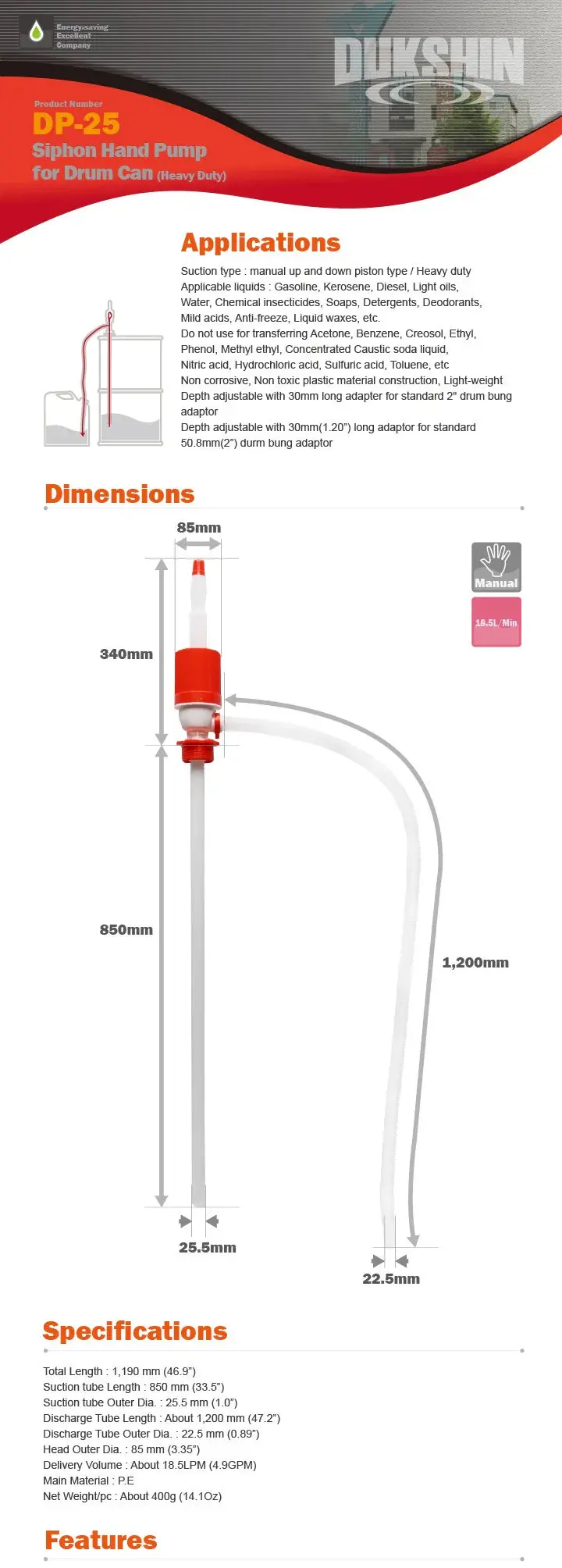 Syphon Hand Pump Dp25 1