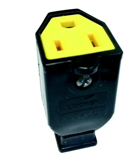 Eaton Wiring Devices Sa993 Black Grounded Connector 1