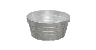 Galvanized 17 Gallon #3 Bucket/Tub Round 1