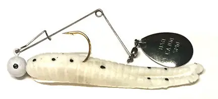 H&H Lures Spinner White/Blk Dots 1
