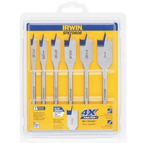 Irwin 88886 Irwin 6 Piece Speedbor 2000 Wood Bit Set 1