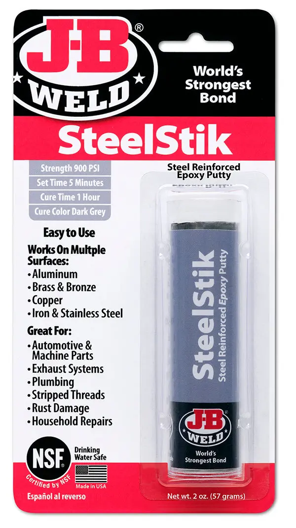 Jb Weld 8267 2 Ounce Epoxy Adhesive Steelstick 1