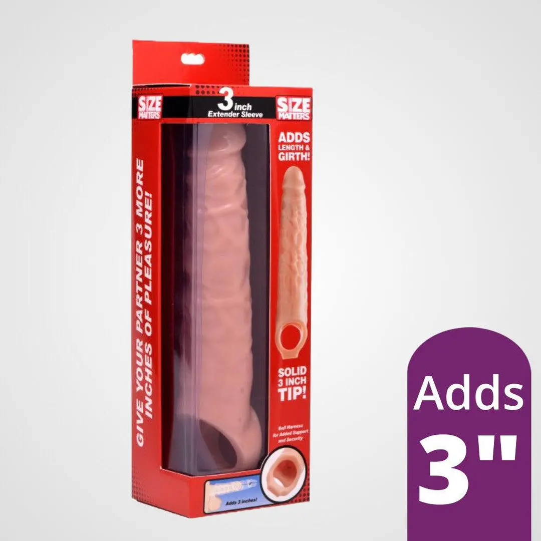 Size Matters 3" Penis Extender Sleeve 1