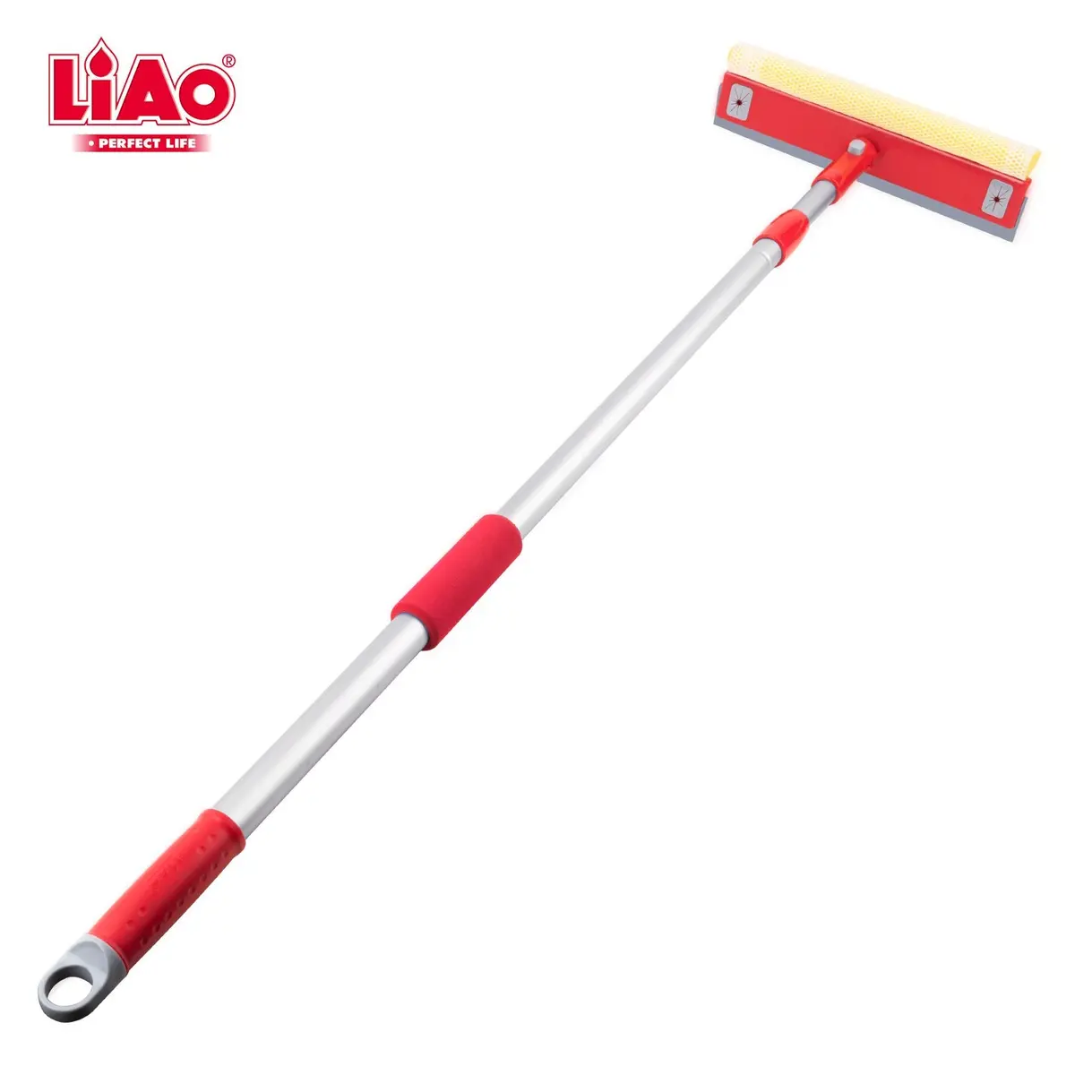 Telescopic 6Ft Aluminium Pole Sponge + Squeegee Window Cleaner - Liao 1