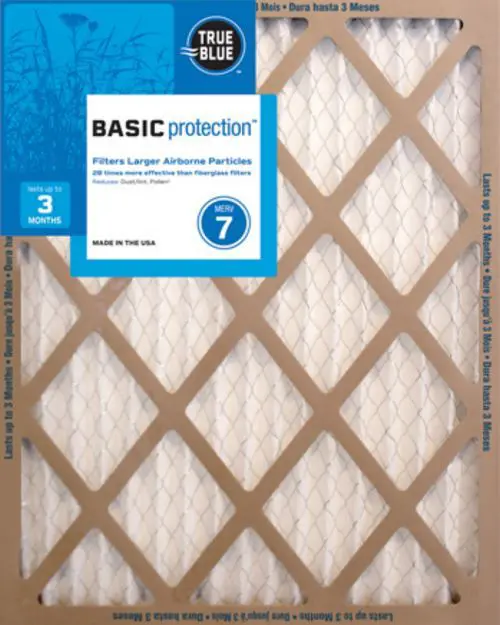 True Blue Basic Merv 7 Pleated Air Filter 1