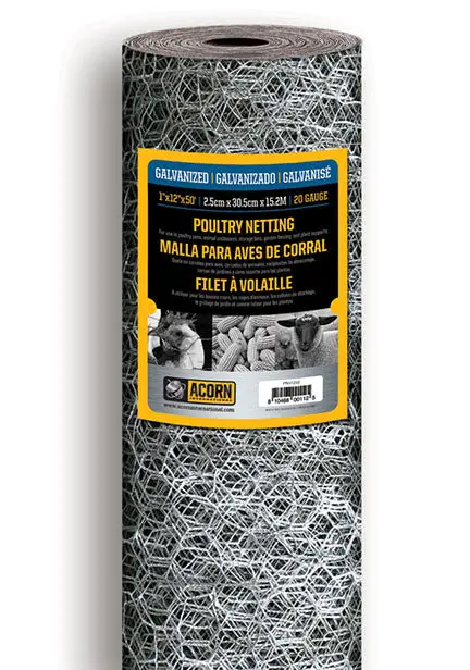 1 In. X 48 In. H. X 50 Ft. L. Hexagonal Wire Poultry Netting 1