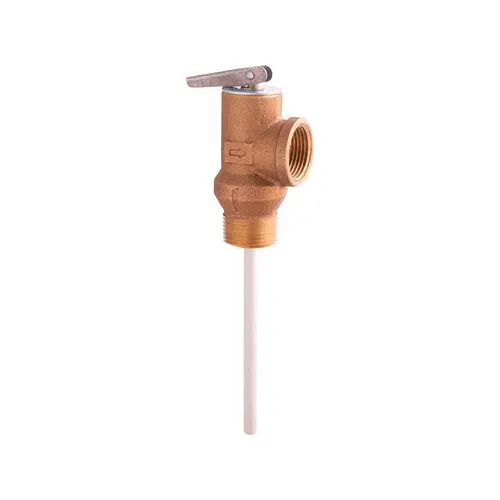 Watts 66100 Temperature And Pressure Relief Valve 3/4" Mnpt Bronze 3/4" Fnpt 1