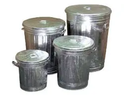 Galvanized Garbage Cans And Lids 1