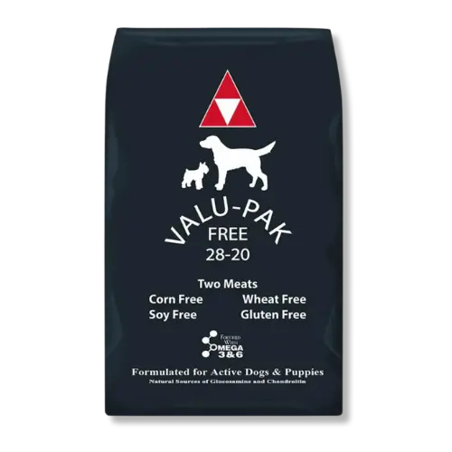 Dog Food Valu-Pak Free 28-20 Black Bag 1
