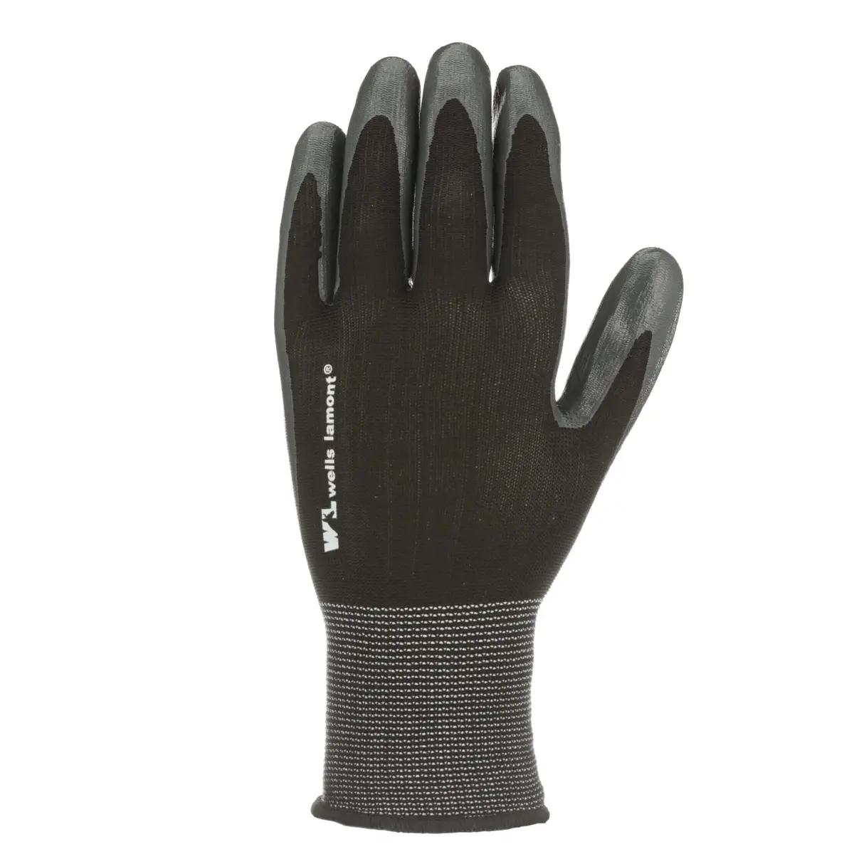 Wells Lamont Nitrile Coated Rubber Knit Work Gloves - 6 Pairs - Each Pair Retail Ready 1