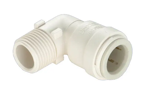 Pex Quick Connect Pipe Elbow, 1/2 X 1/2 In. Mpt 1
