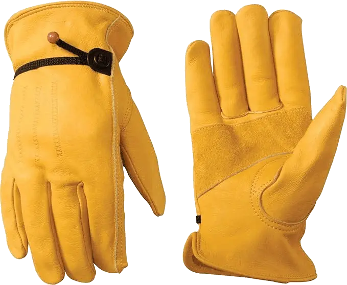 Wells Lamont Men's Cowhide Leather Work Gloves 1132M 1
