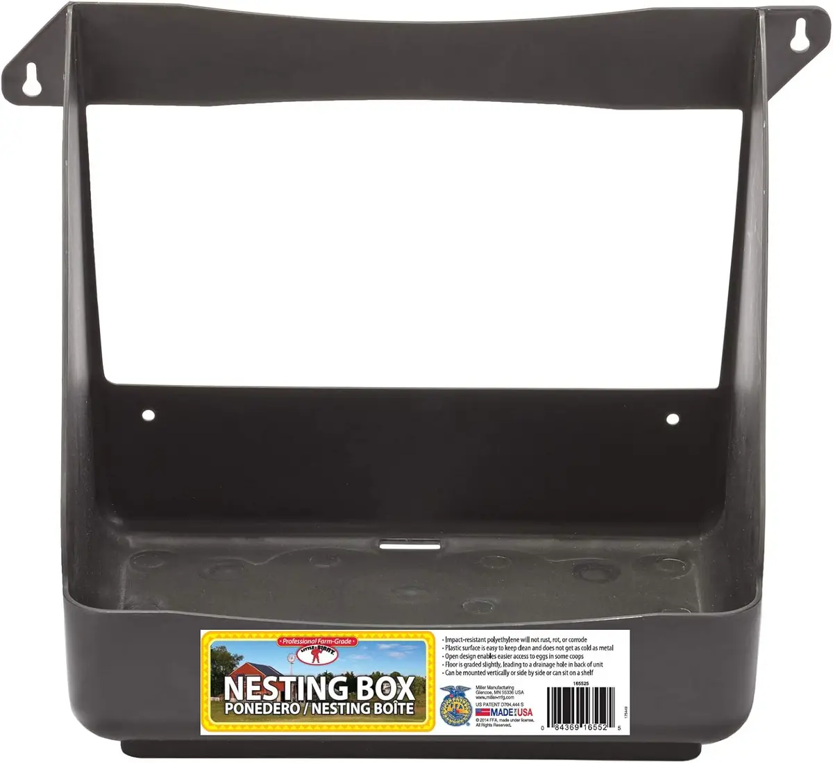 Little Giant® Plastic Open Nesting Box, Chicken Nest Box With Open Design 1
