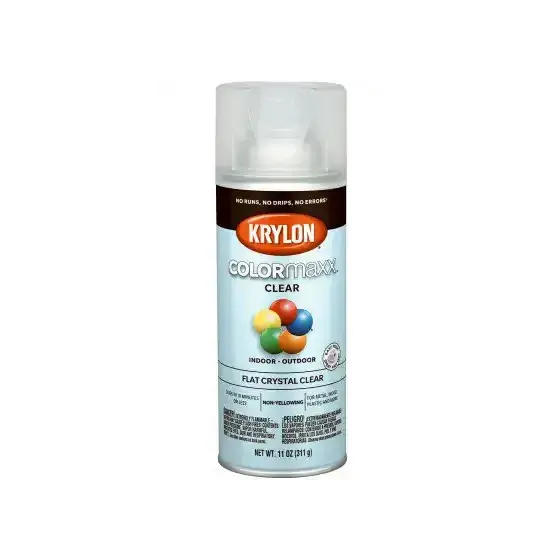 Krylon K05547007 Colormaxx Spray Paint Flat Crystal Clear 12 Ounce 1