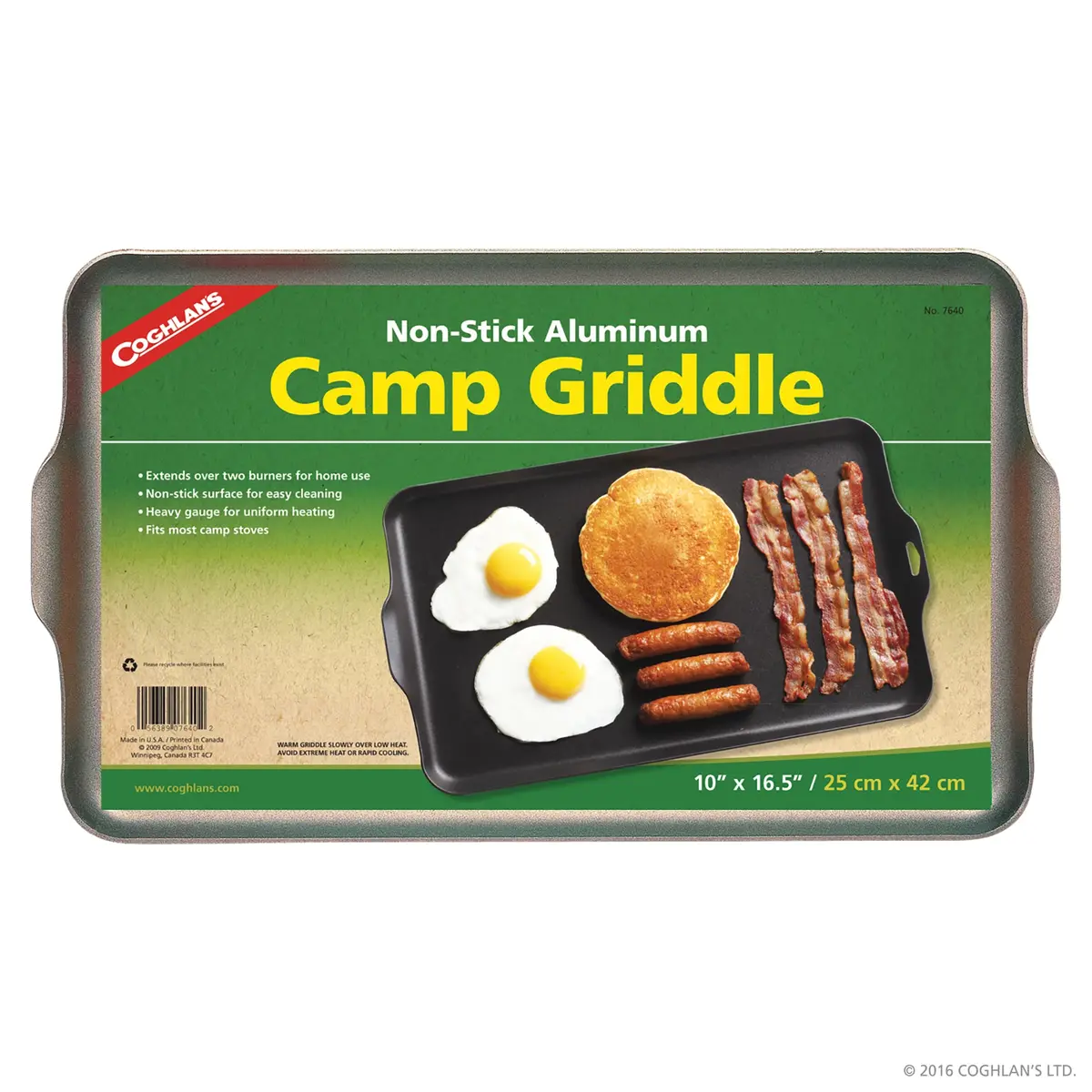 Aluminum Camp Griddle                                                                             Size 16-1/2‰۝ X 10‰۝ (41.9 Cm X 25.4 Cm) 1