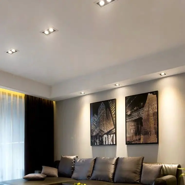 2 X 7W Recessed Gimble Downlighter 3000K 1