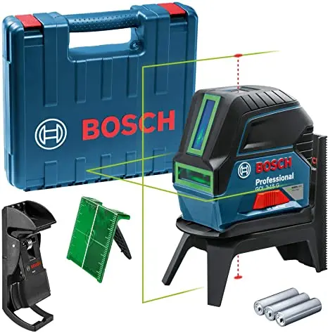 Bosch Combi Laser, 15M, 2-Lines 2-Points, Green-Line, Gcl2-15G+Rm1 1