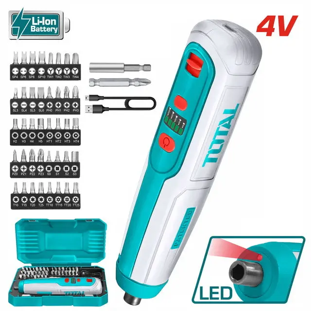 Total Lithium-Ion Cordless Screwdriver Tsdli0403 1