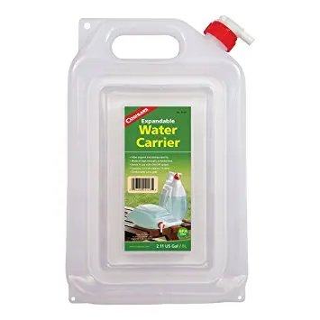 Expandable Water Carrier                                                      Capacity: 2 U.S. Gal (7.57 L) 1