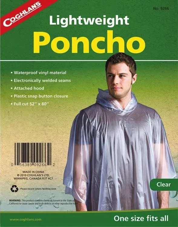 Clear Lightweight Poncho 1