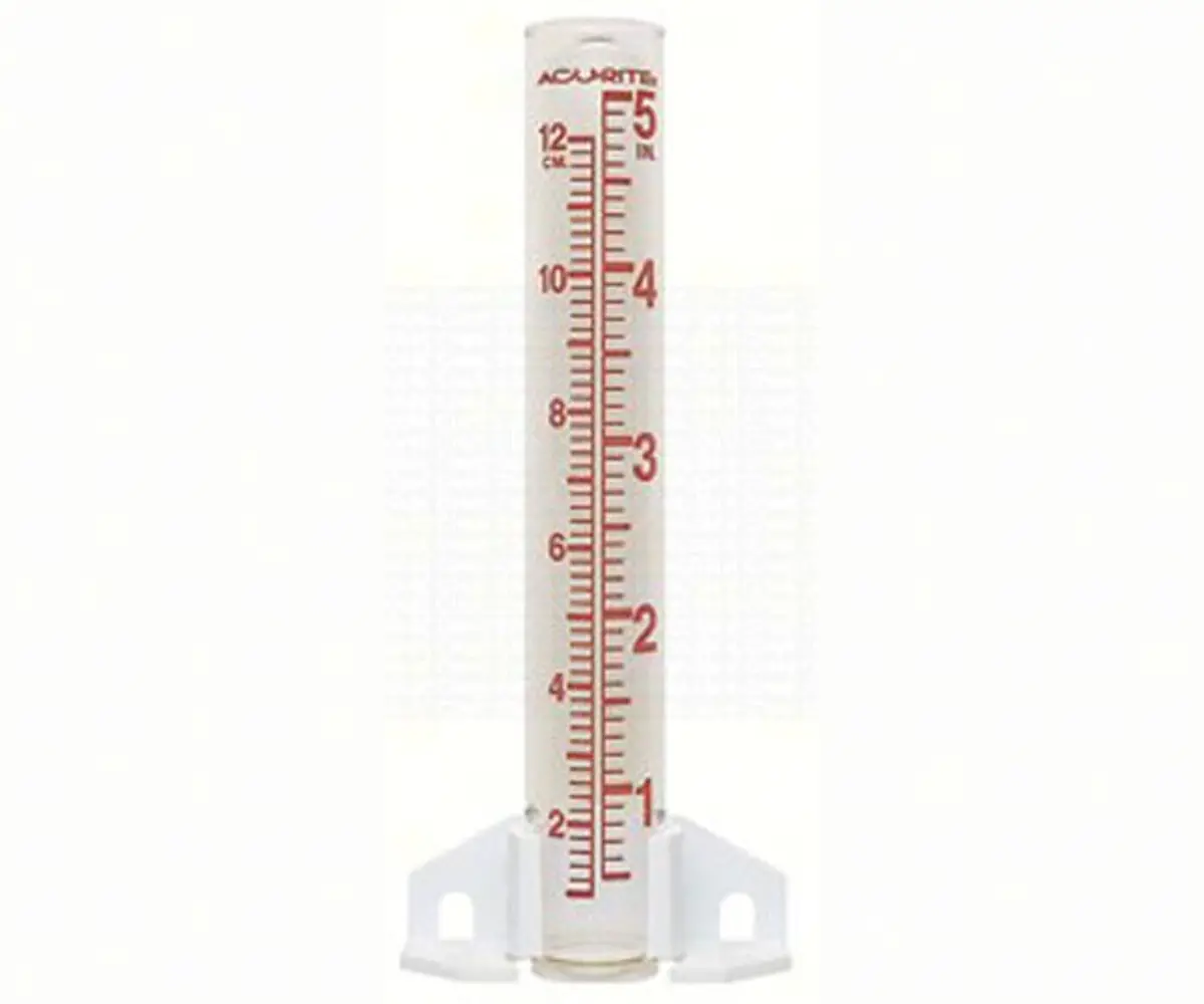 Rain Gauge Glass-Bracket Mont : 5" Glass 1