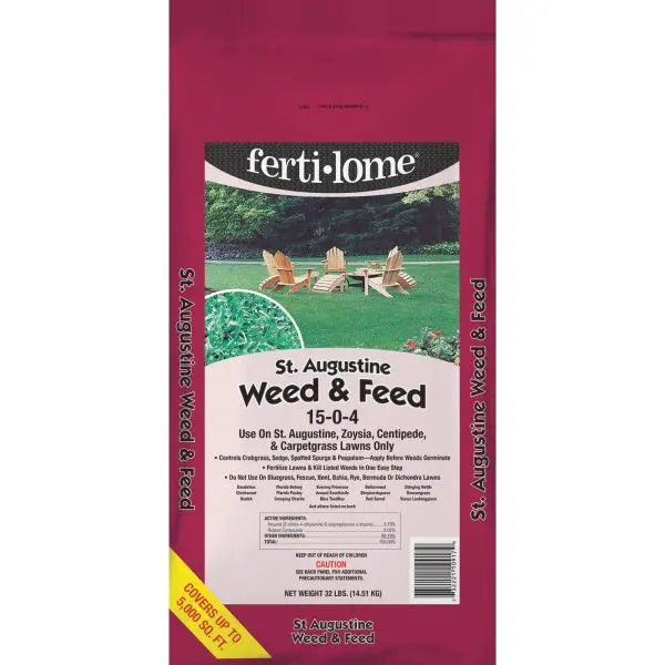 Ferti-Lome 10917 Lawn Fertilizer Weed & Feed For Augustine 5000 Sq Ft 1