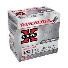 Winchester 20Ga 2.75" 2-1/2Oz #7.5 Super-X Ammunition 25Rds 1