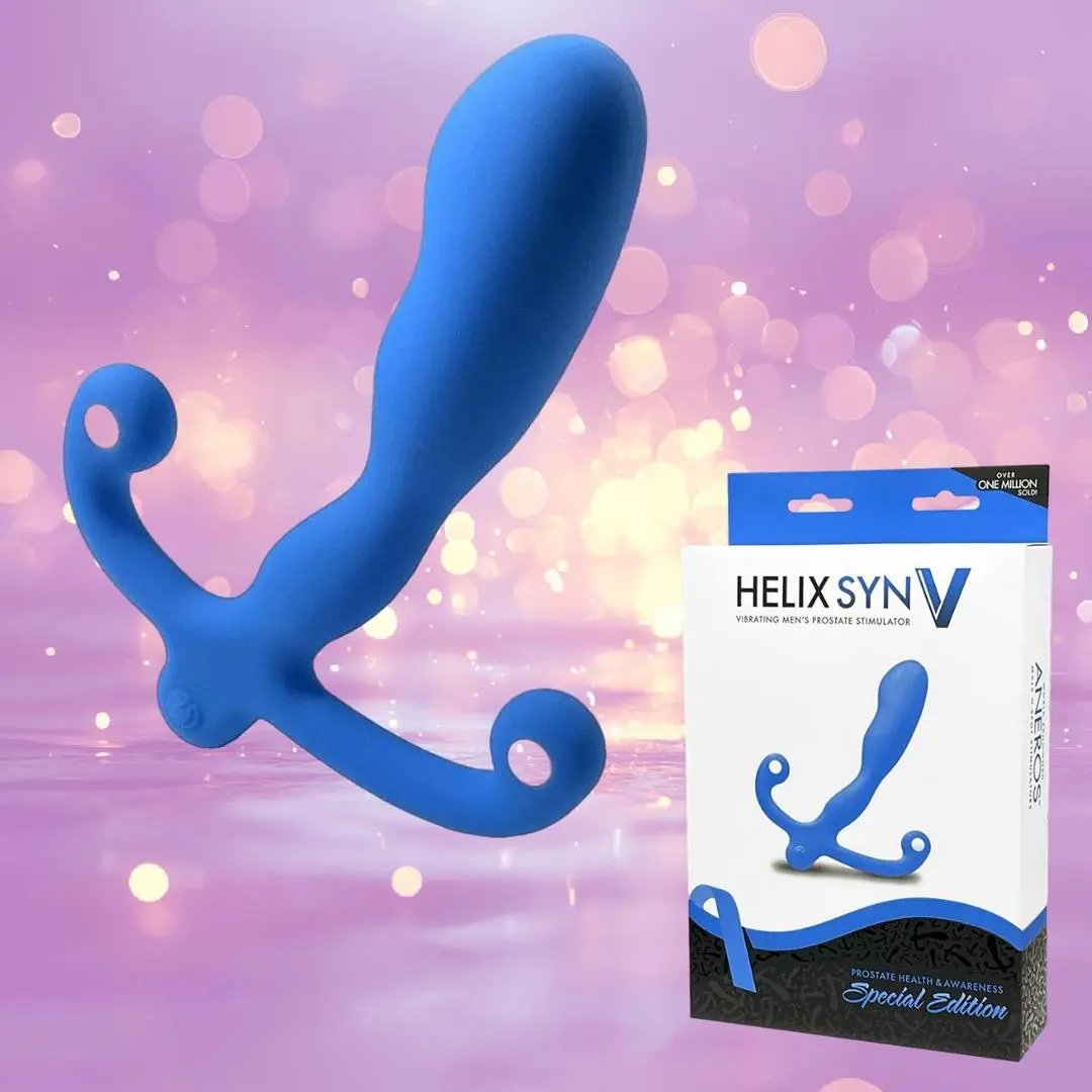 Aneros Blue Helix Syn V Vibrating Prostate Massager 1