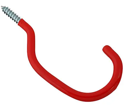 National Hardware N271-015 Bicycle Hook 6 Inch Red Vinyl Coated Bulk 1