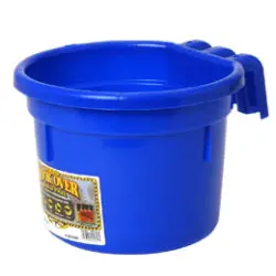 Plastic Round Hook Over Pail 8 Qt Blue 1