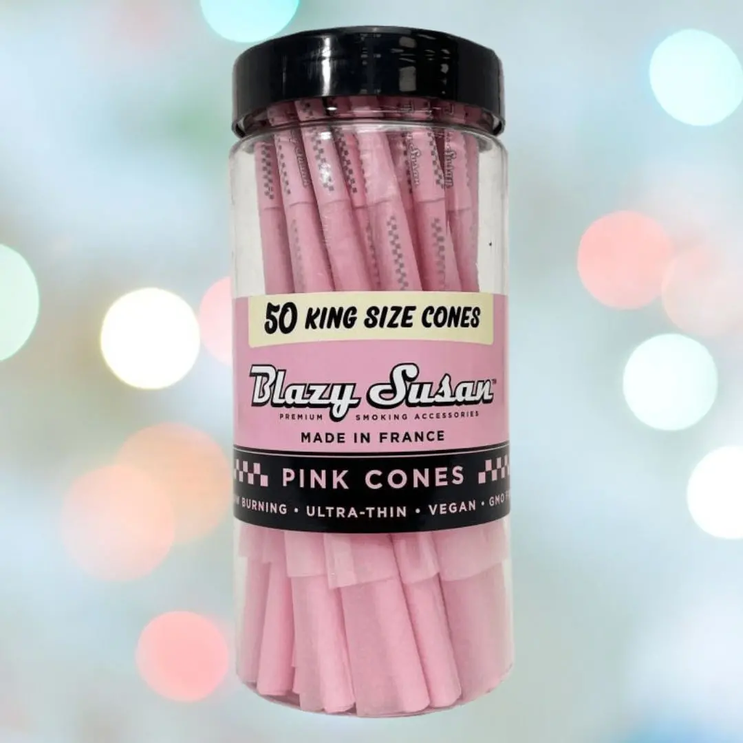 Blazy Susan Pink Vegan Cones - King Size (50 Pre-Rolled Cones) 1