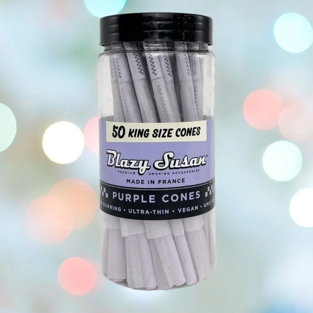 Blazy Susan Purple Vegan Cones - King Size - (50 Pre-Rolled Cones) 1
