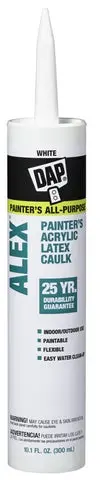 Caulk Acrylic Latex  White Paintable 25 Yr. 10.1 Oz. 1