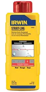 Irwin 64902 8 Ounce Red Permanent Marking Chalk 1