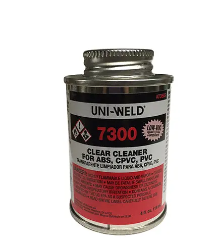 Clear Cleaner Uni-Weld 7300 1/4Pt - Abs, Cpvc, Pvc 1