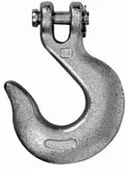 Campbell Chain T9401624 Clevis Slip Hook 3/8 Inch Zinc Plated Forged Steel Grade 43 1
